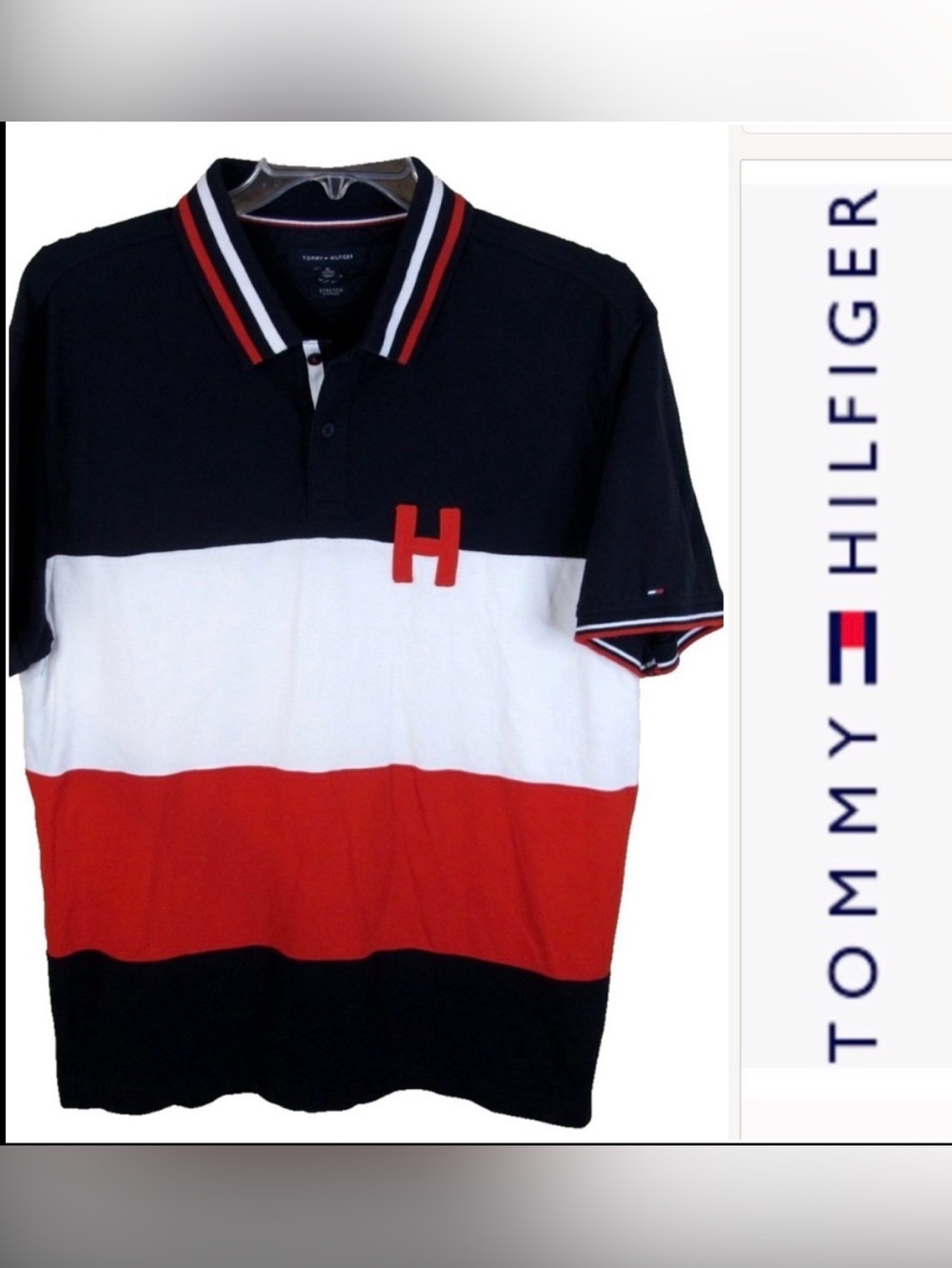 EUC Tommy Hilfiger Colorblock Short Sleeve Shirt Men's‎ XLarge